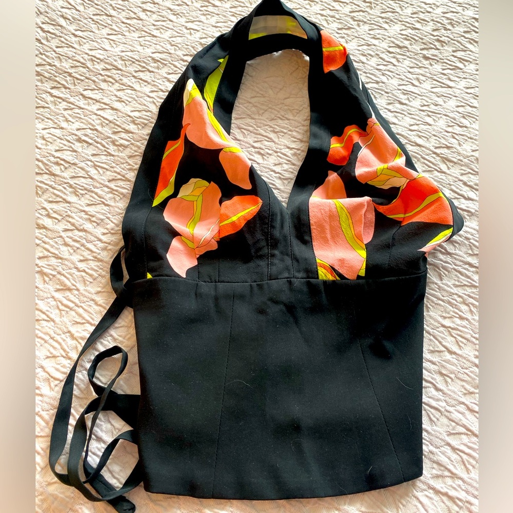 Trina Turk Crepe Halter Top